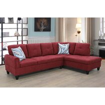 Red couch store wayfair